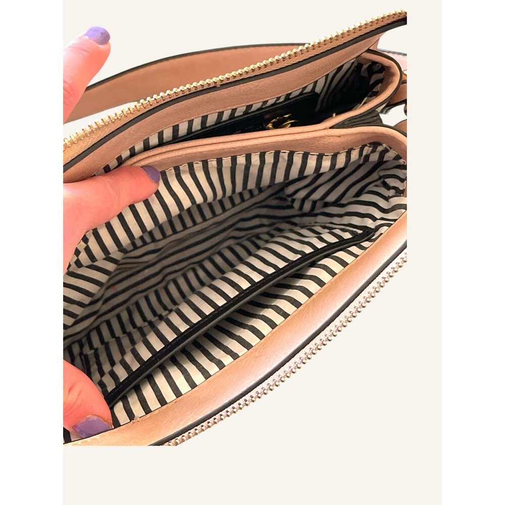 Kate And Alex Cuffaro Pink Crossbody Purse Italian Design Handbag - Picture 6 of 9